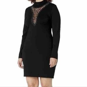 Dress the Population Black Long Sleeve Bodycon Dress M